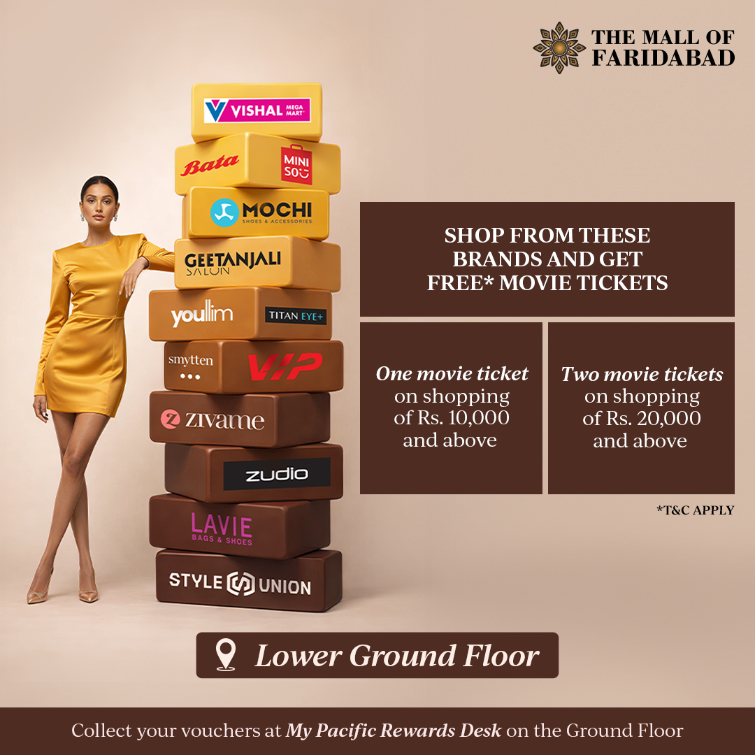 Shop Here Win a Ticket at The Mall of Faridabad